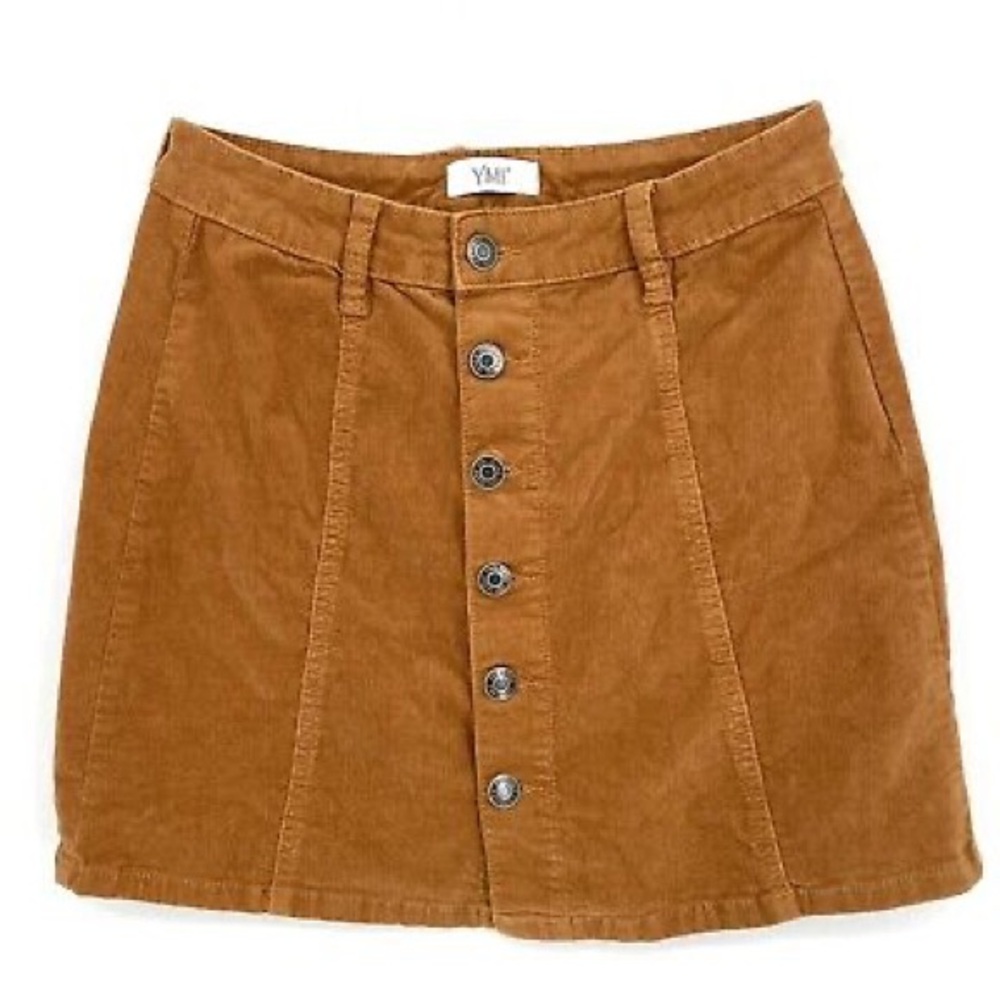 YMI Jeans button down corduroy skirt